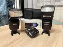 2x lampa Godox TT685II + wyzwalacz Quadralite X+ Canon