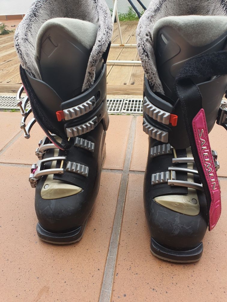 Botas de Ski Salomon senhora e saco para transporte