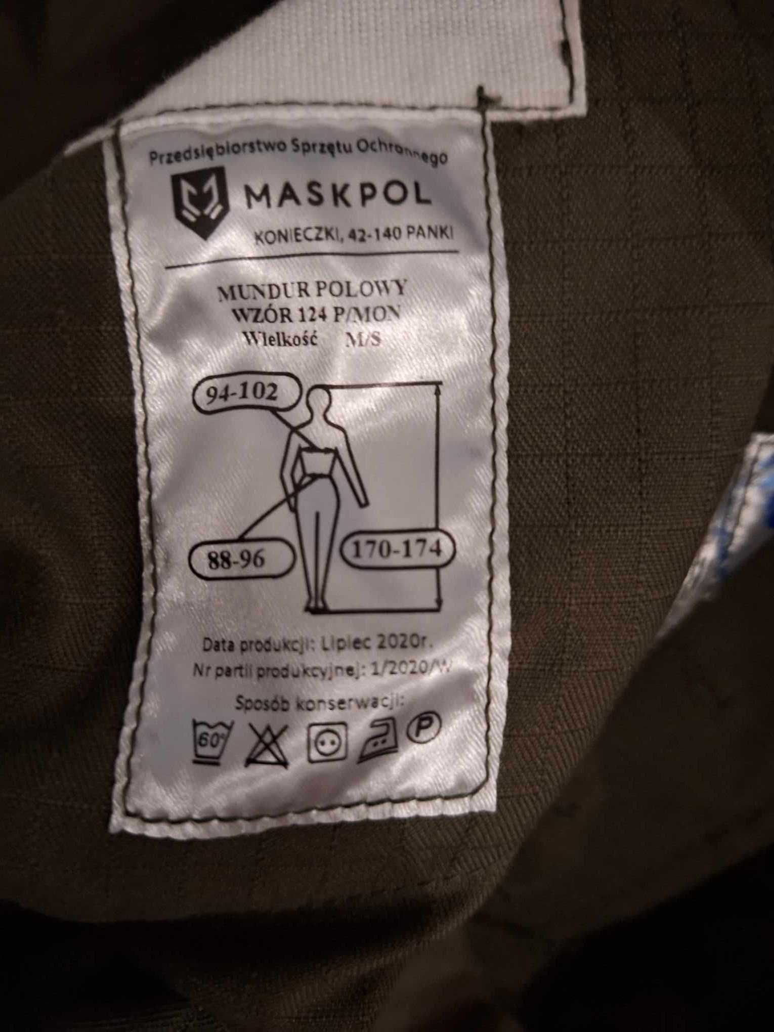 Mundur zimowy wojskowy lekko używane spodnie
