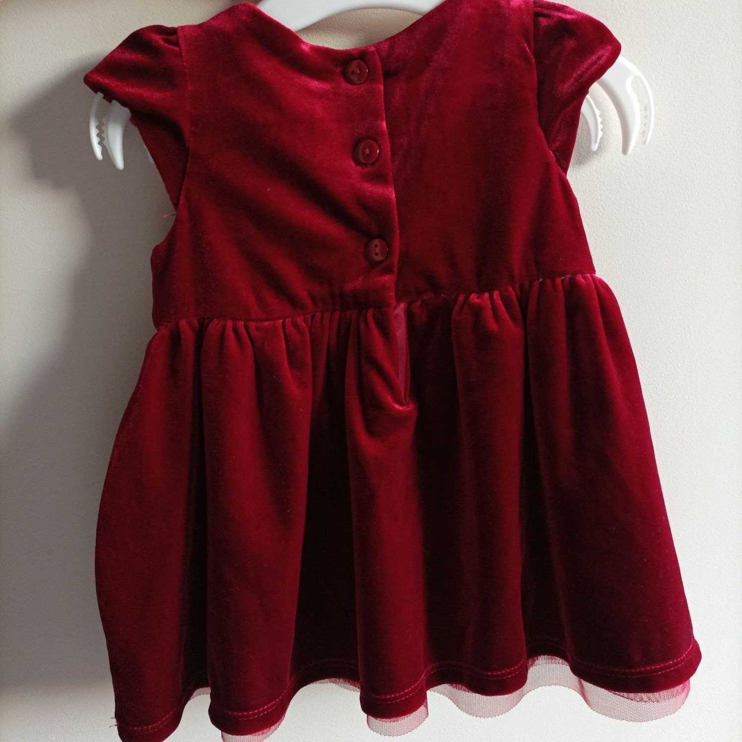 Czerwona sukienka niemowlęca rozmiar 68