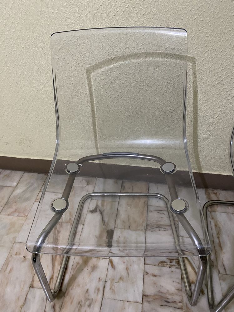 4 Cadeiras Transparentes Tobias Ikea