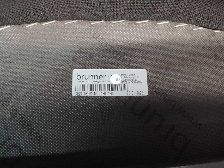 6 krzeseł biurowych czarne materiałowe BRUNNER krzesło biuro jadalnia