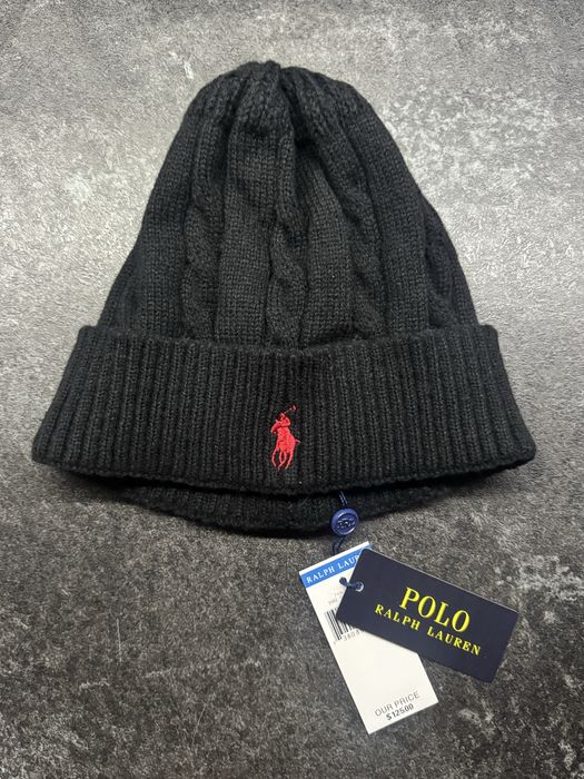 Czapka zimowa Polo Ralph Lauren damska męska unisex czarna
