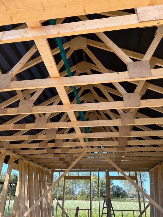 Wiązary dachowe, C24, konstrukcje drewniane