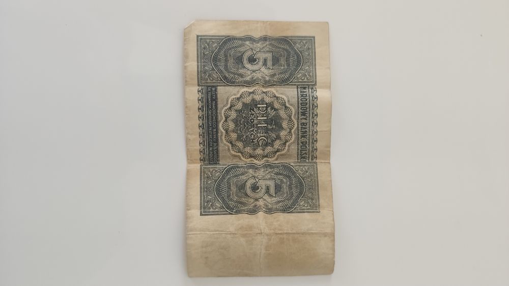 Banknot pięć złotych