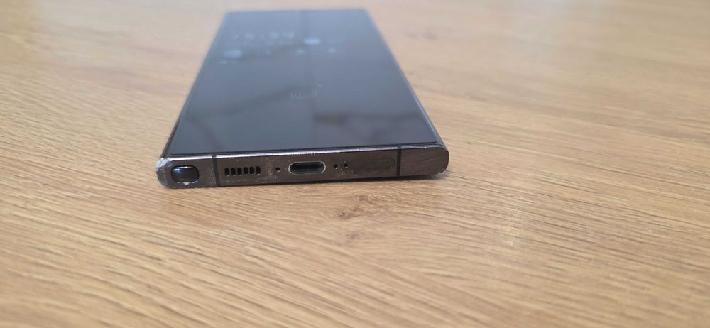 Samsung S23 Ultra Czarny, folia i szkło ochronne