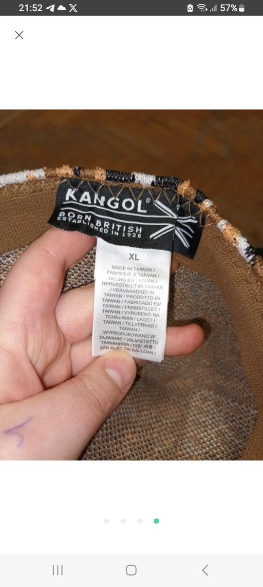 Картуз KANGOL стиль хіпі квітковий принт