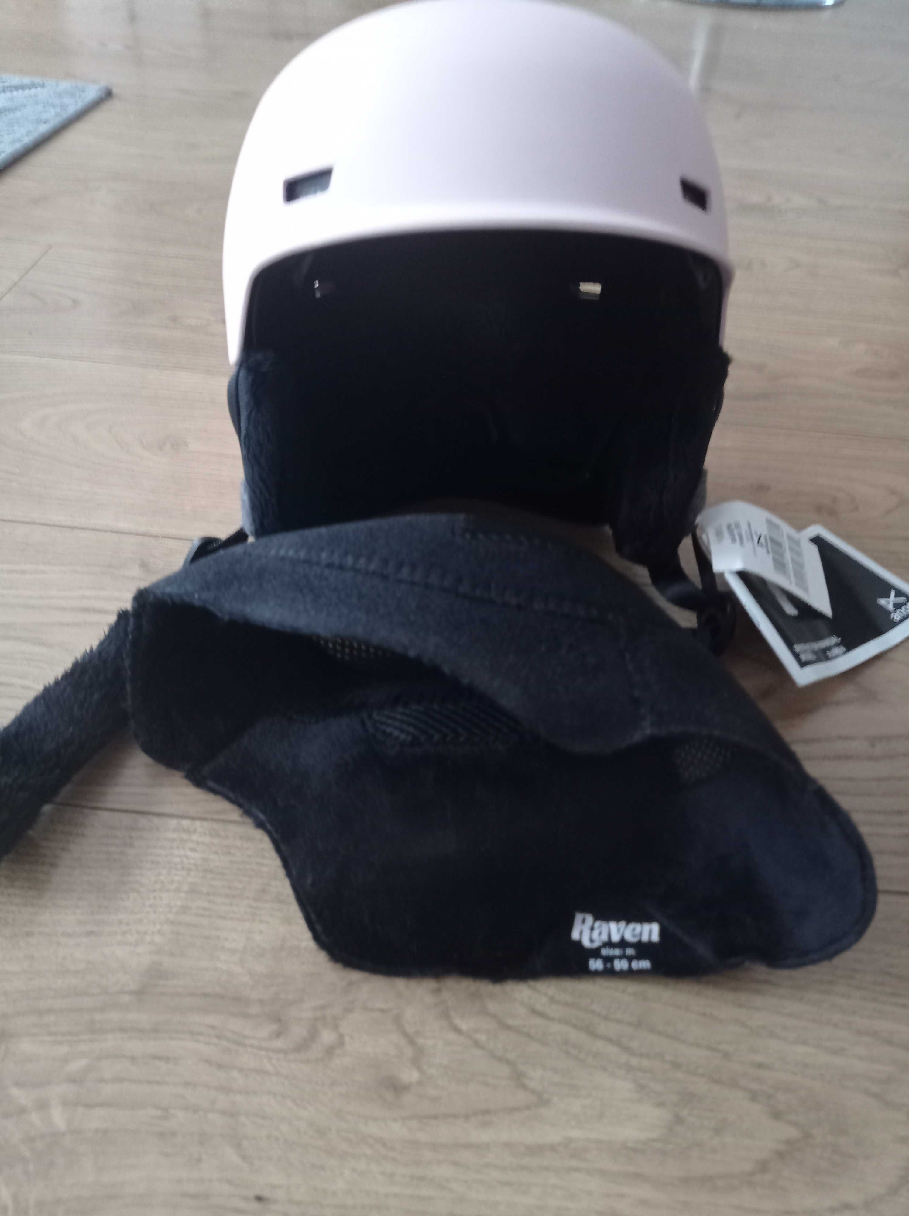 Nowy kask ciepły narciarski anon Raven pink rozmiar S narty snowboard