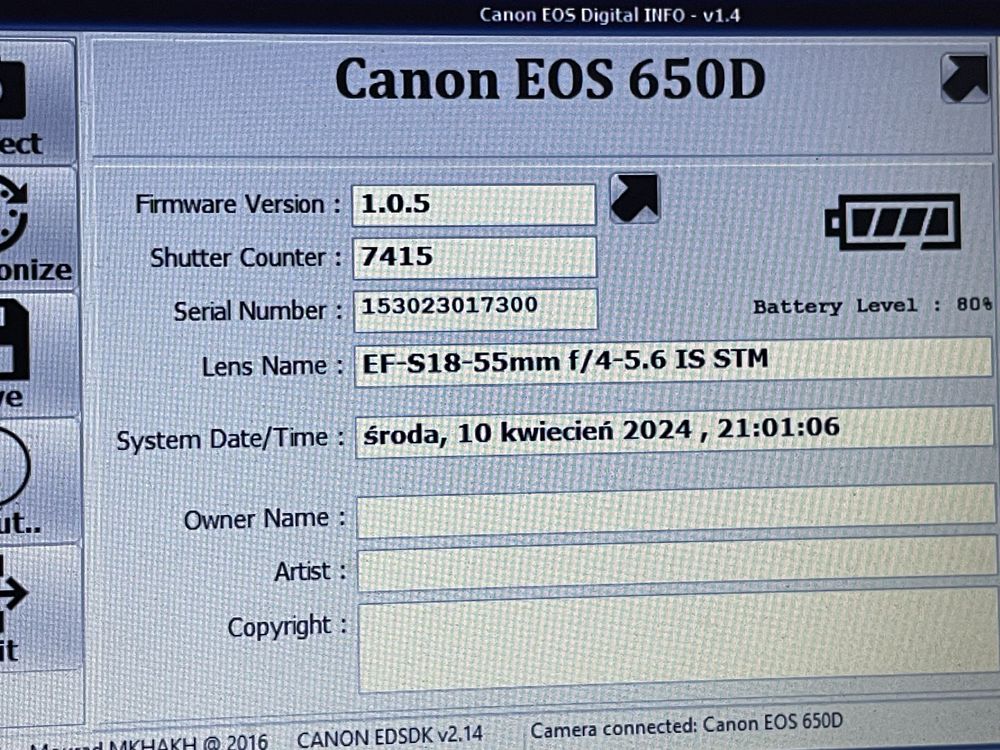 Canon 650D + Canon EF-S 18-55mm IS STM + 3 Baterie + Dodatki