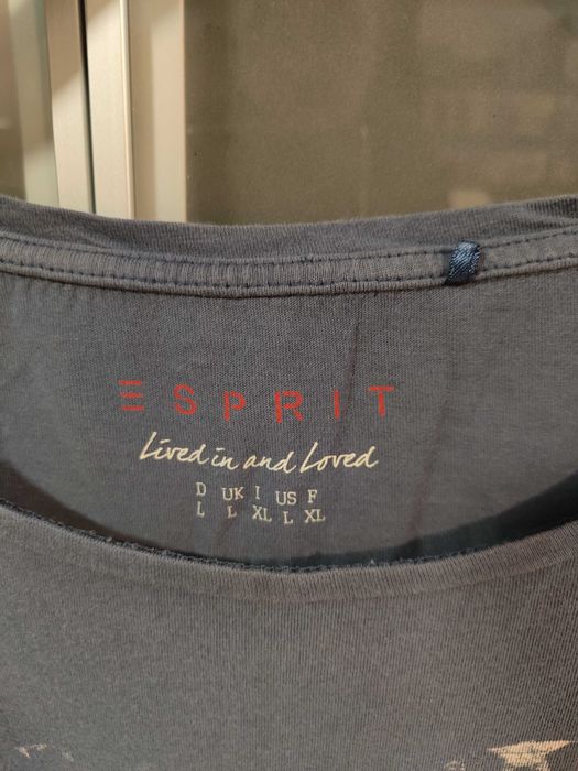 koszulka t-shirt damska Esprit granat rozm. L (40)