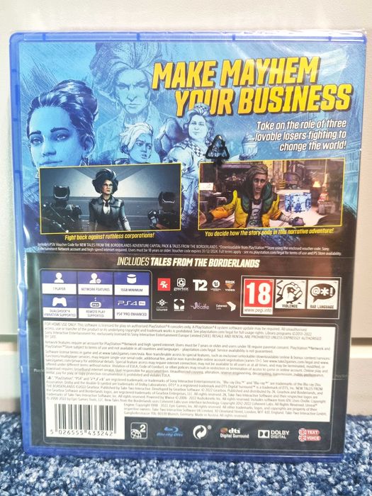 Tales From The Borderlands Deluxe Edition- PS4 / PS5 Nowa w folii