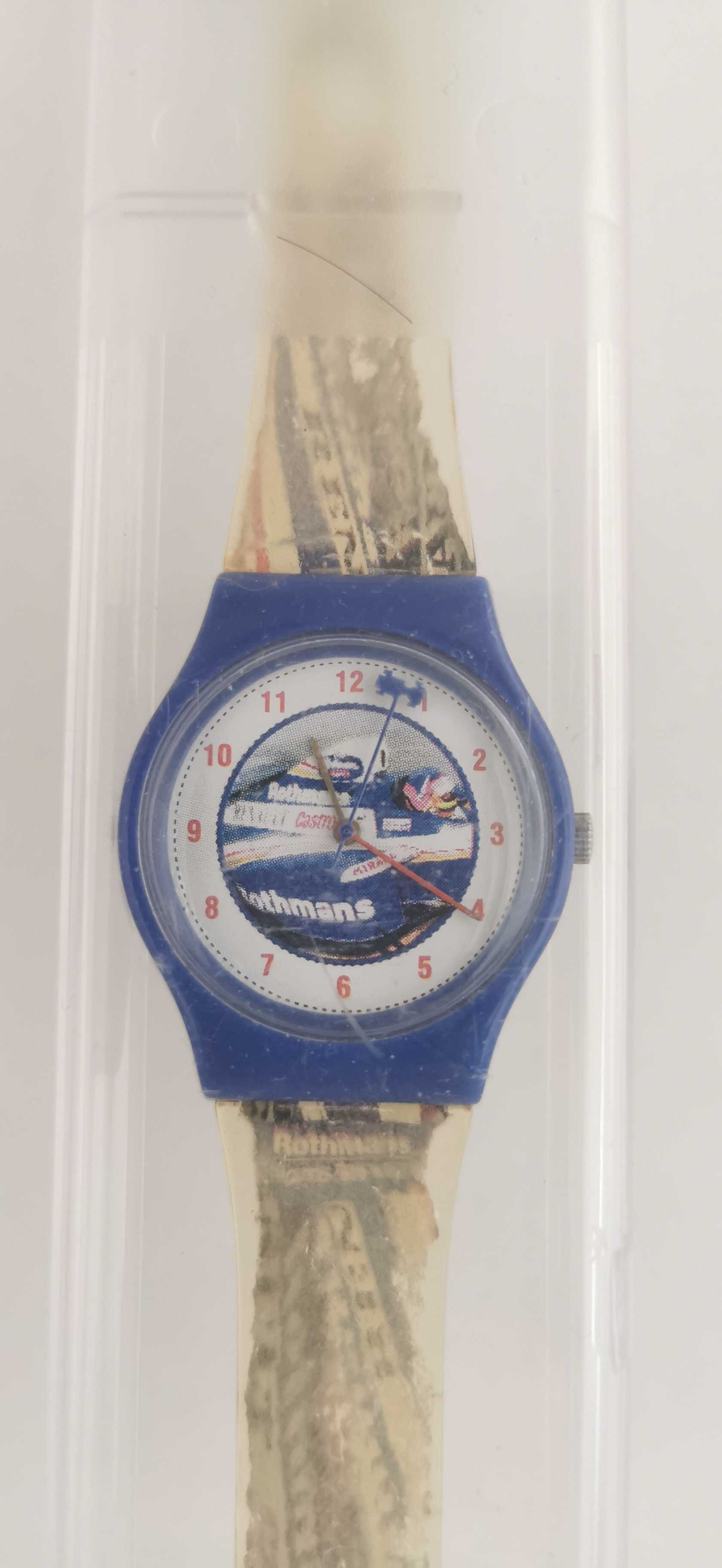 Relógio com publicidade Rothmans F1