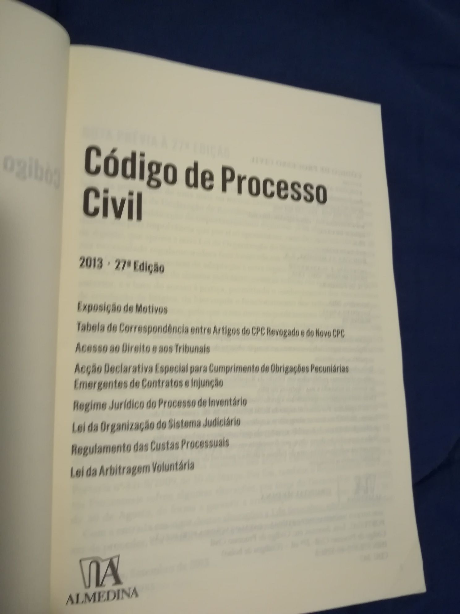 Livro Código do processo civil