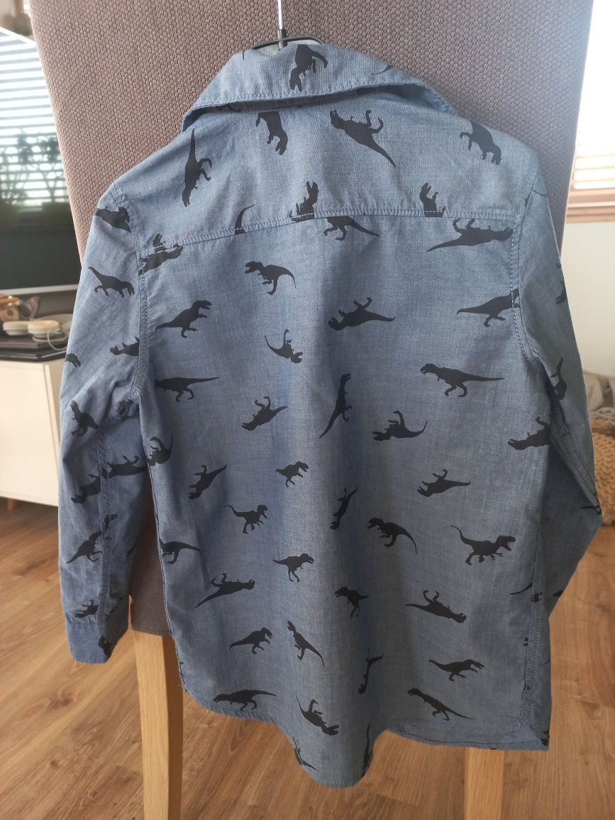 Koszula z długim rękawem w print dinozaurów H&M