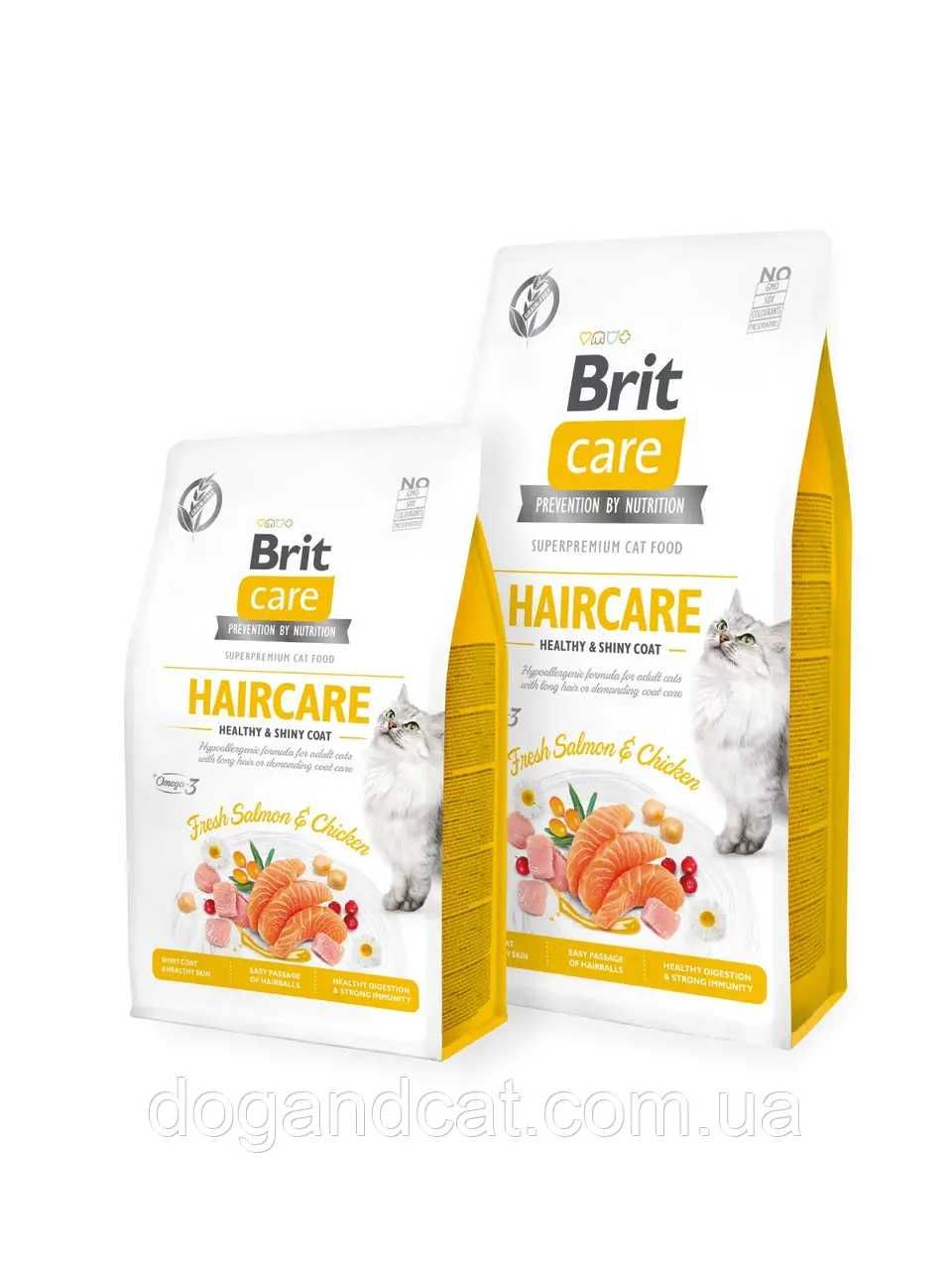 Сухий корм для котів Brit Care Haircare Healthy Shiny Coat курка 2кг