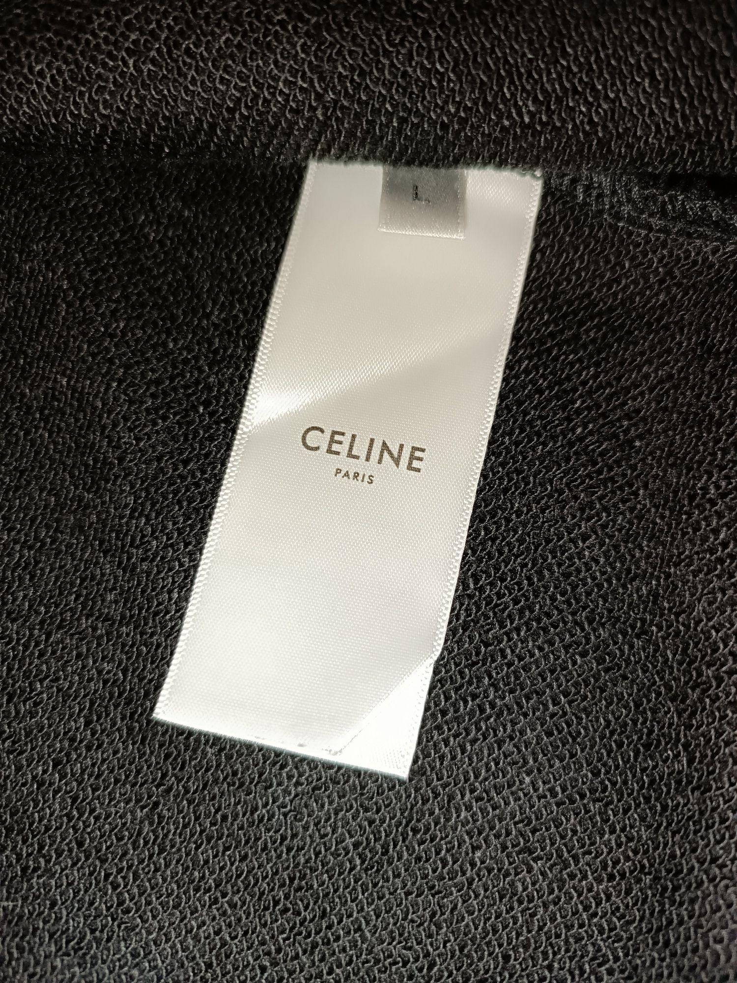 чорне базове зіп худи    CEline