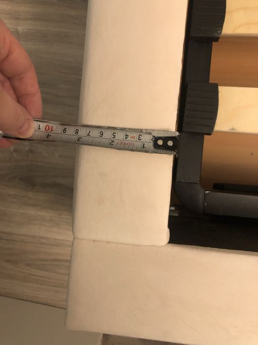 Łóżko tapicerowane 160x200 jak nowe glamour kremowe