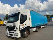Iveco  Wynajem z wykupem zestaw z naczepą firanka plus winda załadunkowa