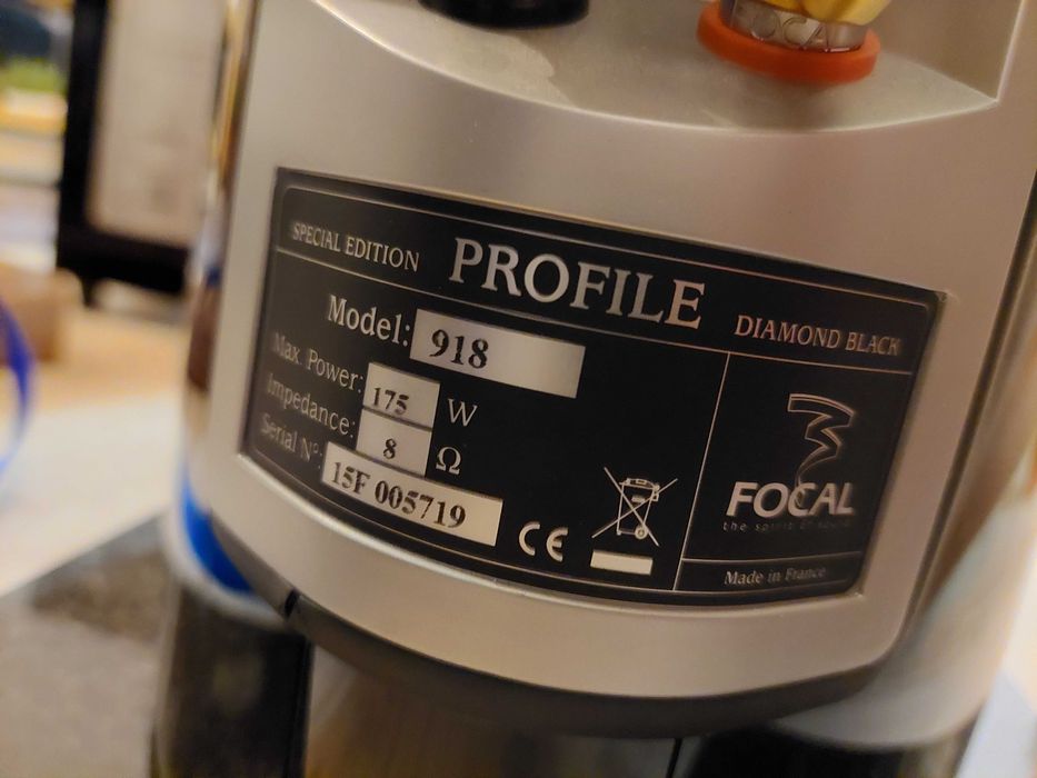 Kolumny Focal Profile 918 stan idealny black dimond