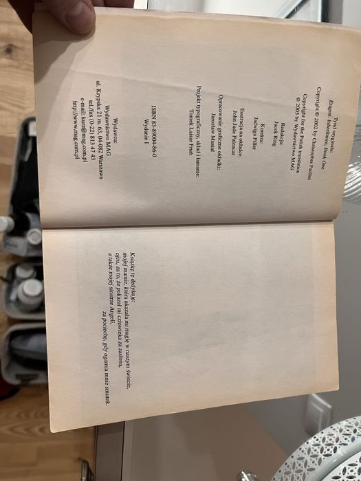 Książka Eragon Christofer Paolili