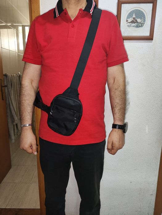 Bolsa de peito, para homem e mulher.