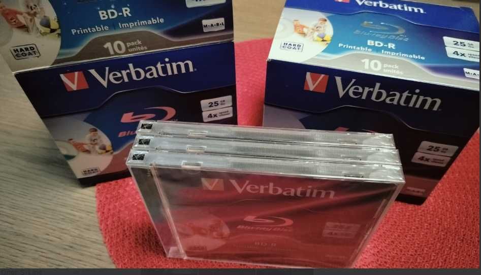 Диски Blu-ray Verbatim Blu-ray BD-R  25GB 4X