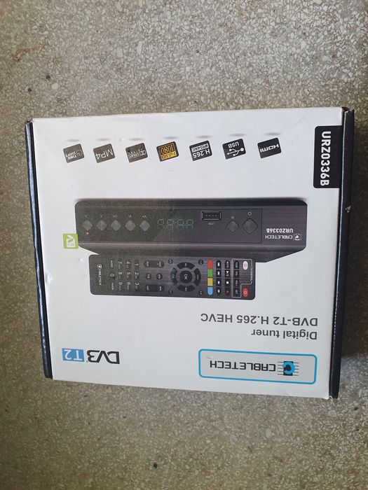 Nowy Tuner DVB-T2 HEVC Cabletech URZ0336B