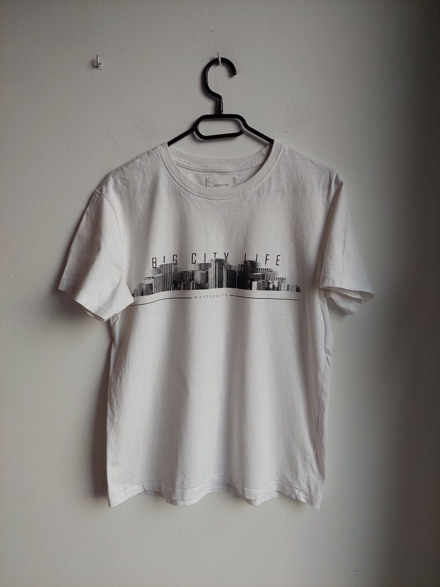 Koszulka t-shirt city miasto print nadruk Reserved 36 S