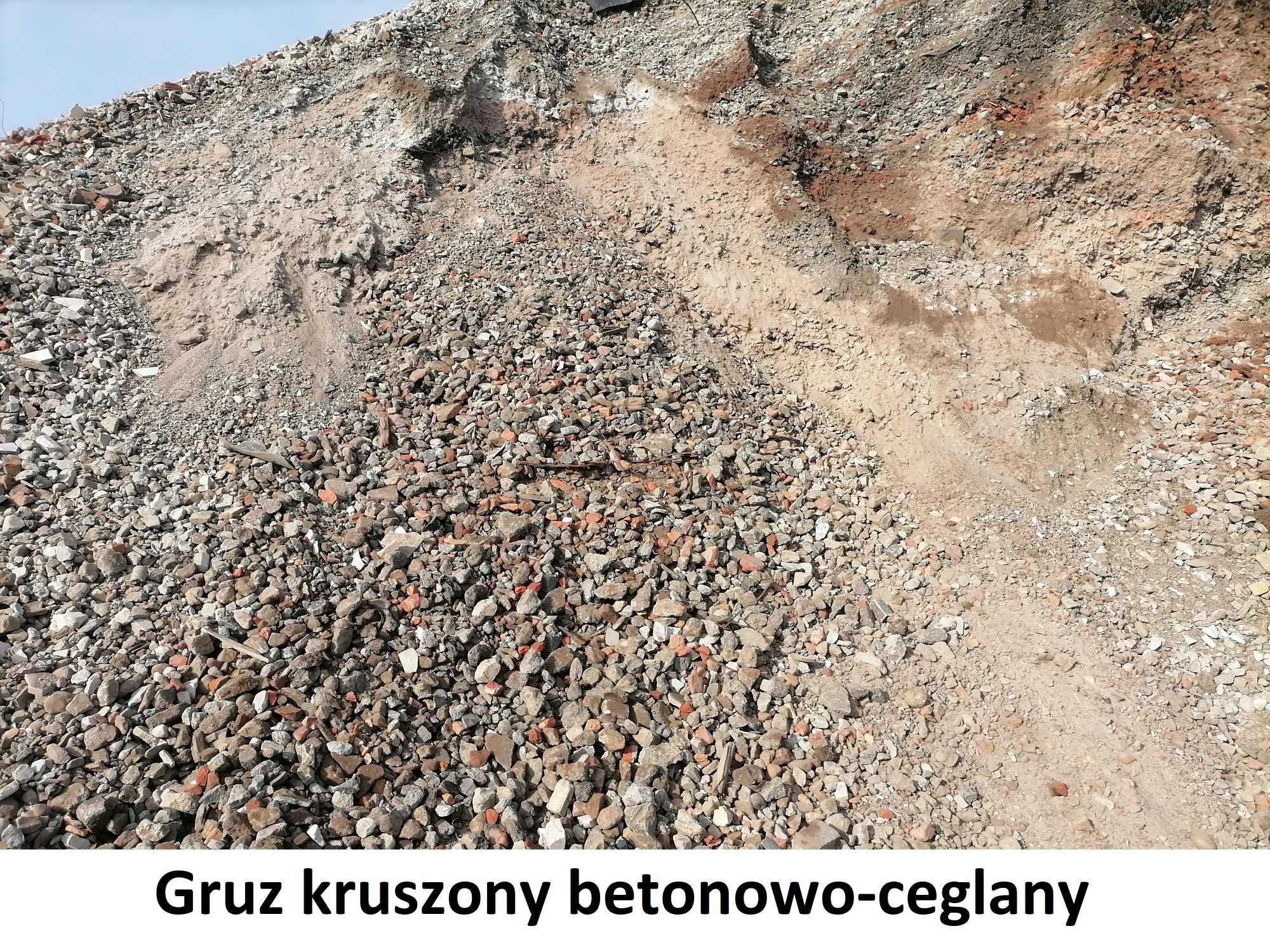 Gruz kruszony betonowy, betonowo-ceglany, Kruszywo,    Tłuczeń