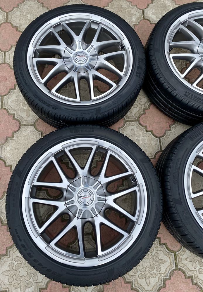 Диски R19 Borbet XA 5/114.3 Літні Шини 235/45 Pirelli PZ Колеса взборі