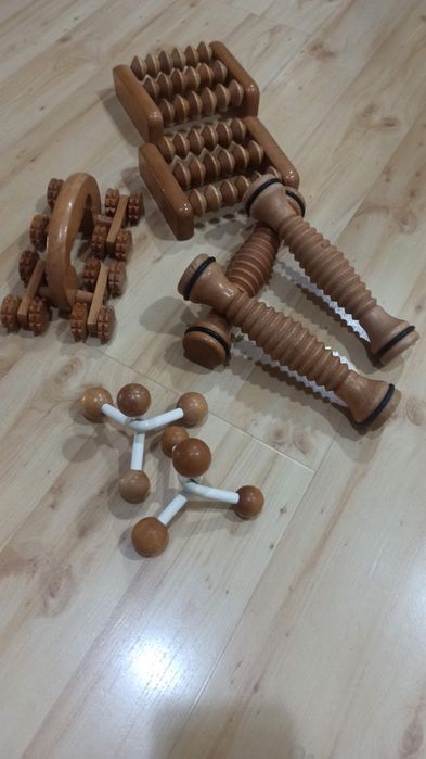 Ferramentas de massagem de madeira