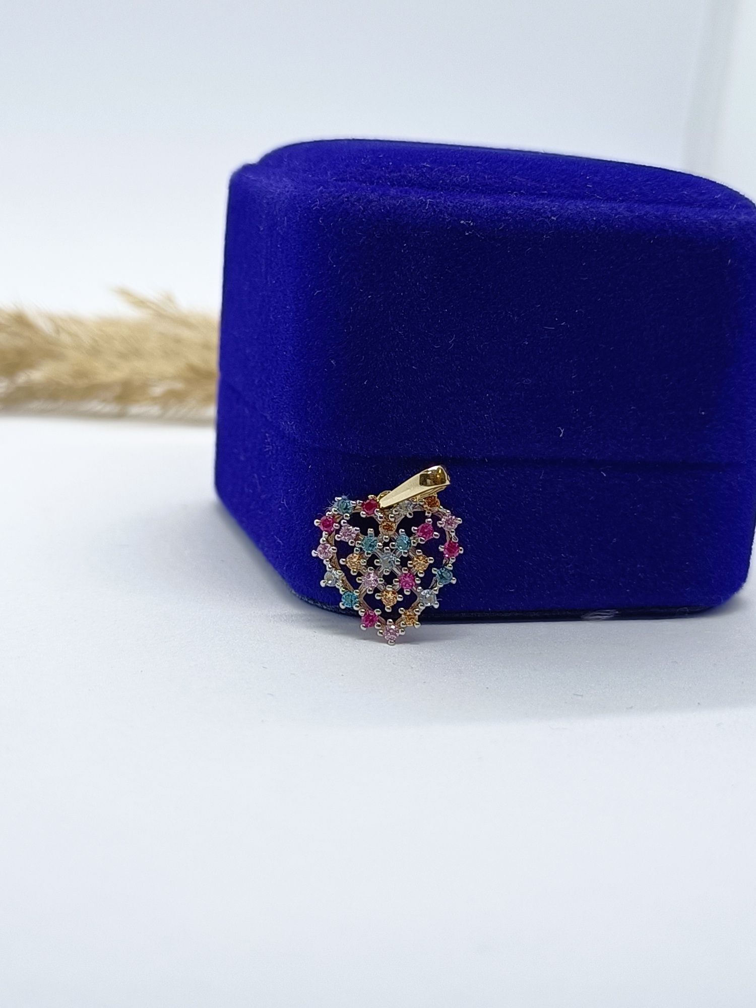 Klasyczna zawieszka serce ze złota, złoto pr 585