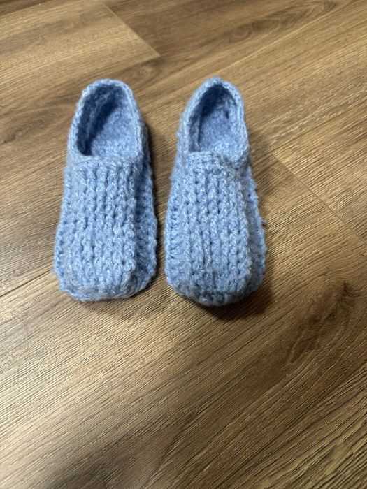 Теплі вʼязані капці