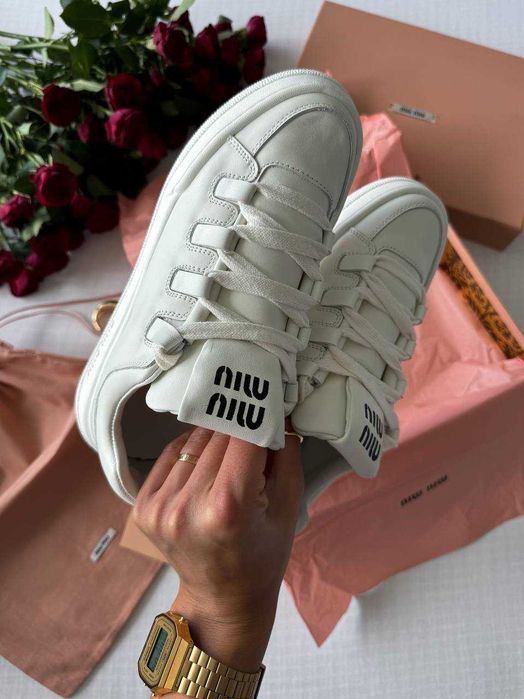 Кросівки Miu Miu Premium Full WHite