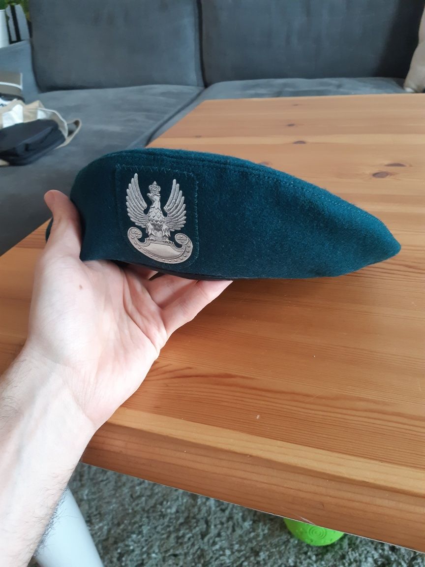 Beret wojskowy WP Polski z Orłem zielony rozmiar 56