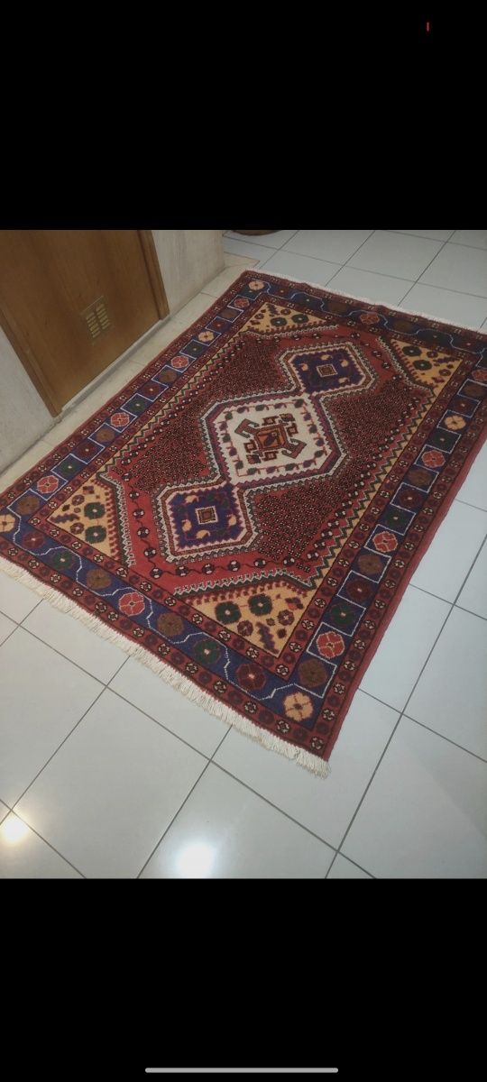 Tapete Carpete Oriental Persa Hamadan Lã 200x135