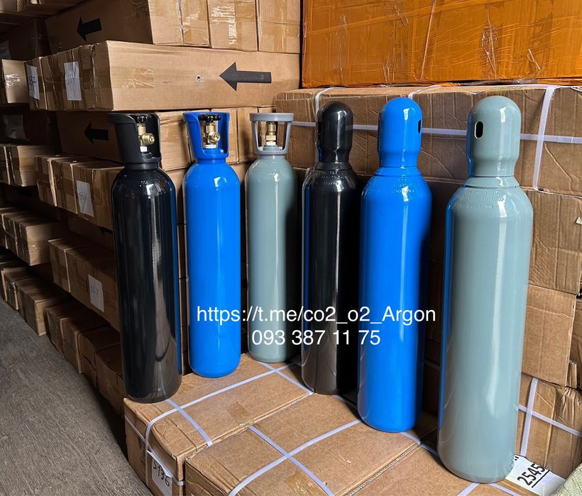 Балони CO₂, O₂, Ar, N₂, Mix — оптом і вроздріб від постачальника