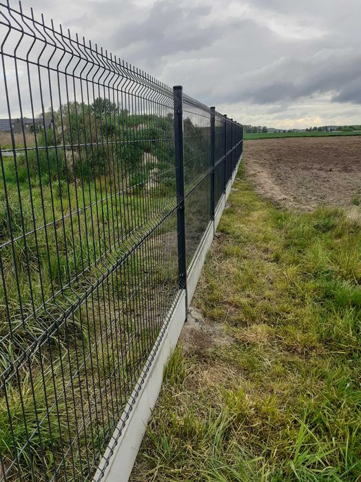 Panel ogrodzeniowy 3D ANTRACYT 153h ogrodzenie panelowe siatka fi.4