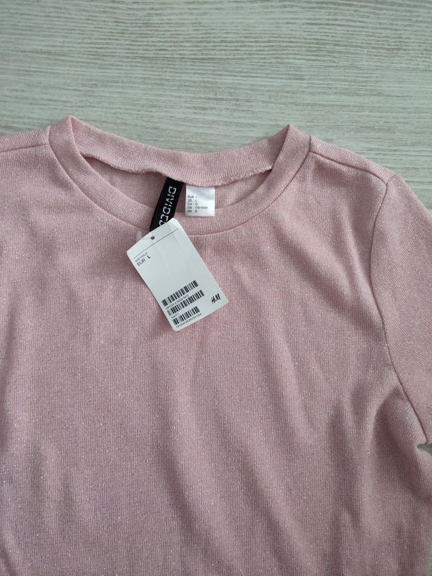 Bluzka z baskinką h&m r. L