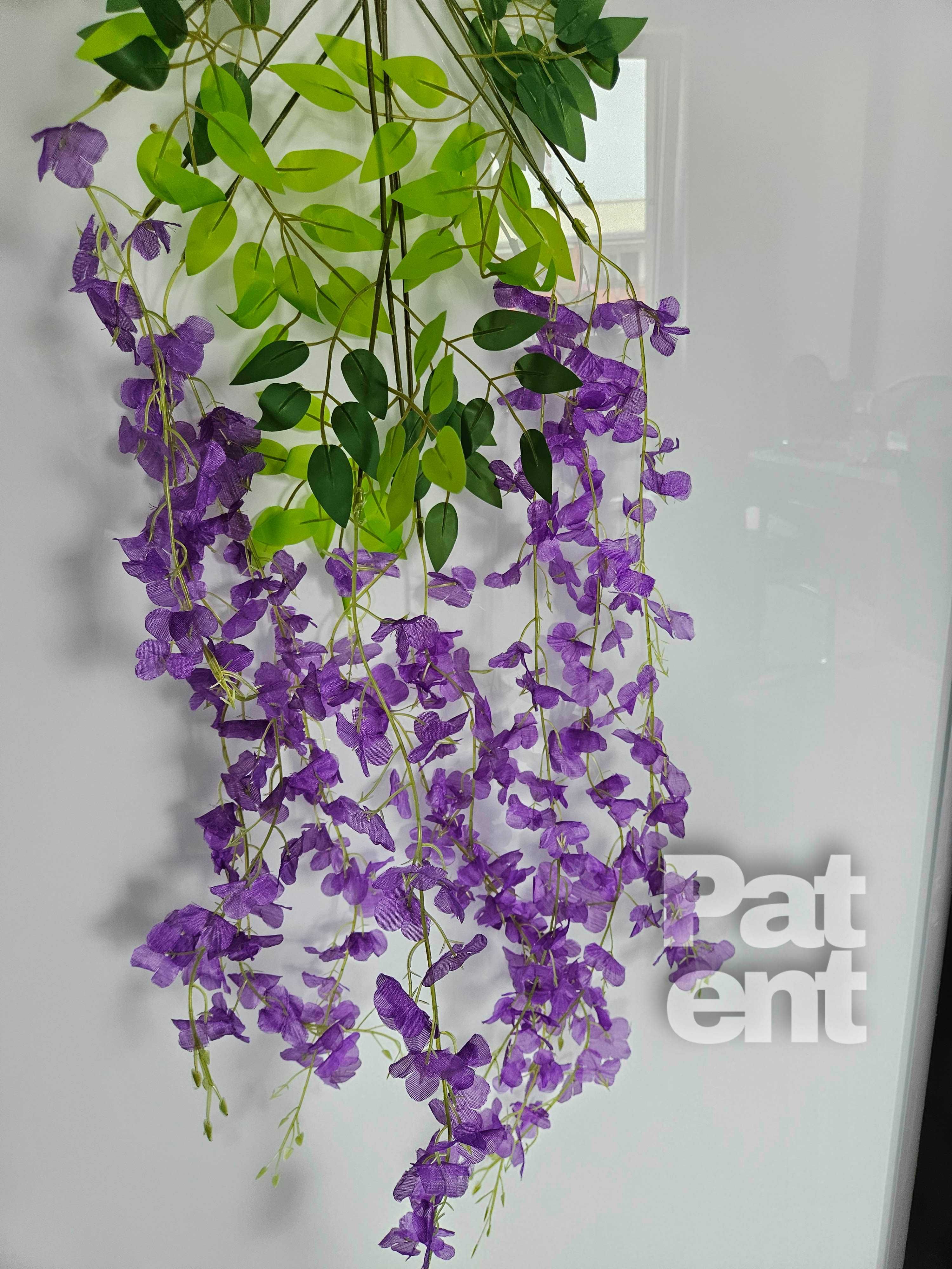 Wisteria fioletowa glicynia sztuczna girlanda dekoracja 12 sztuk