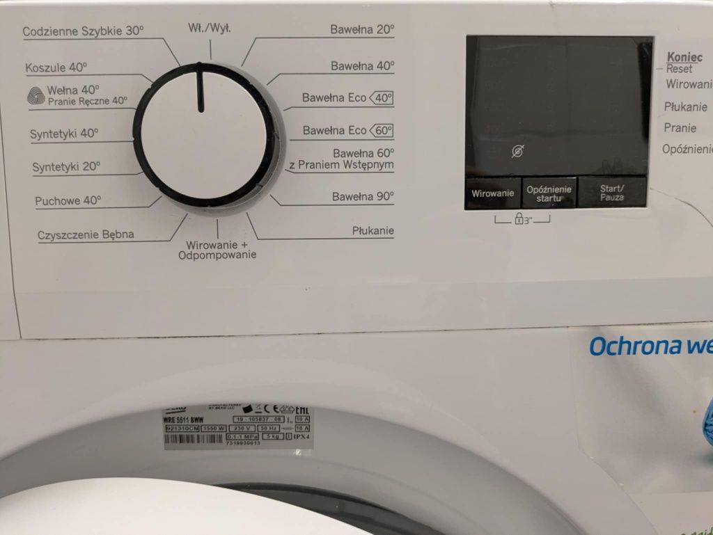 Pralka Beko WRE 5511 BWW – sprawna, gotowa do użytku