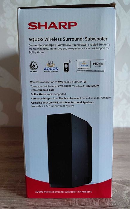 Subwoofer Sharp CP-AWS0101 AQUOS Wireless Surround - NOWY