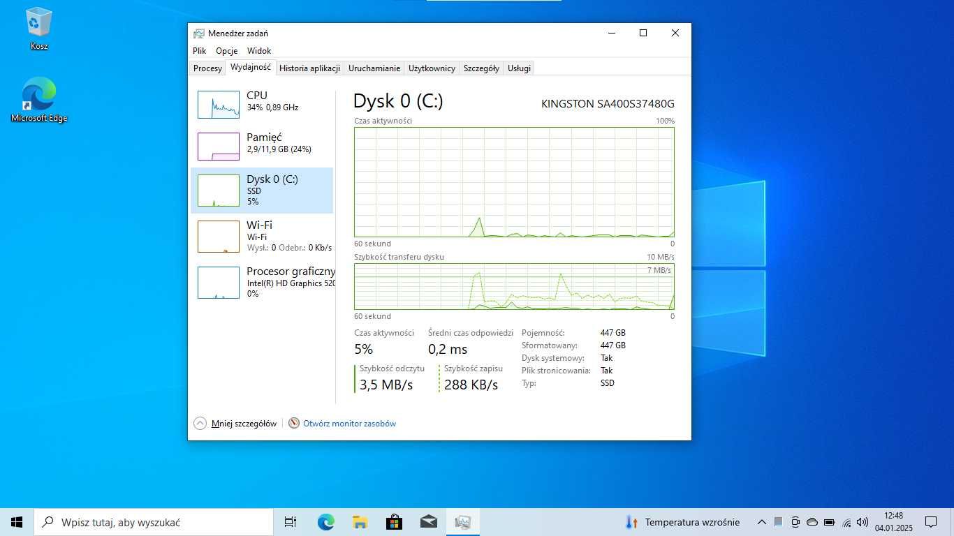 Laptop Dell Inspiron 15 3567 / i3 / 12GB / 500GB SSD