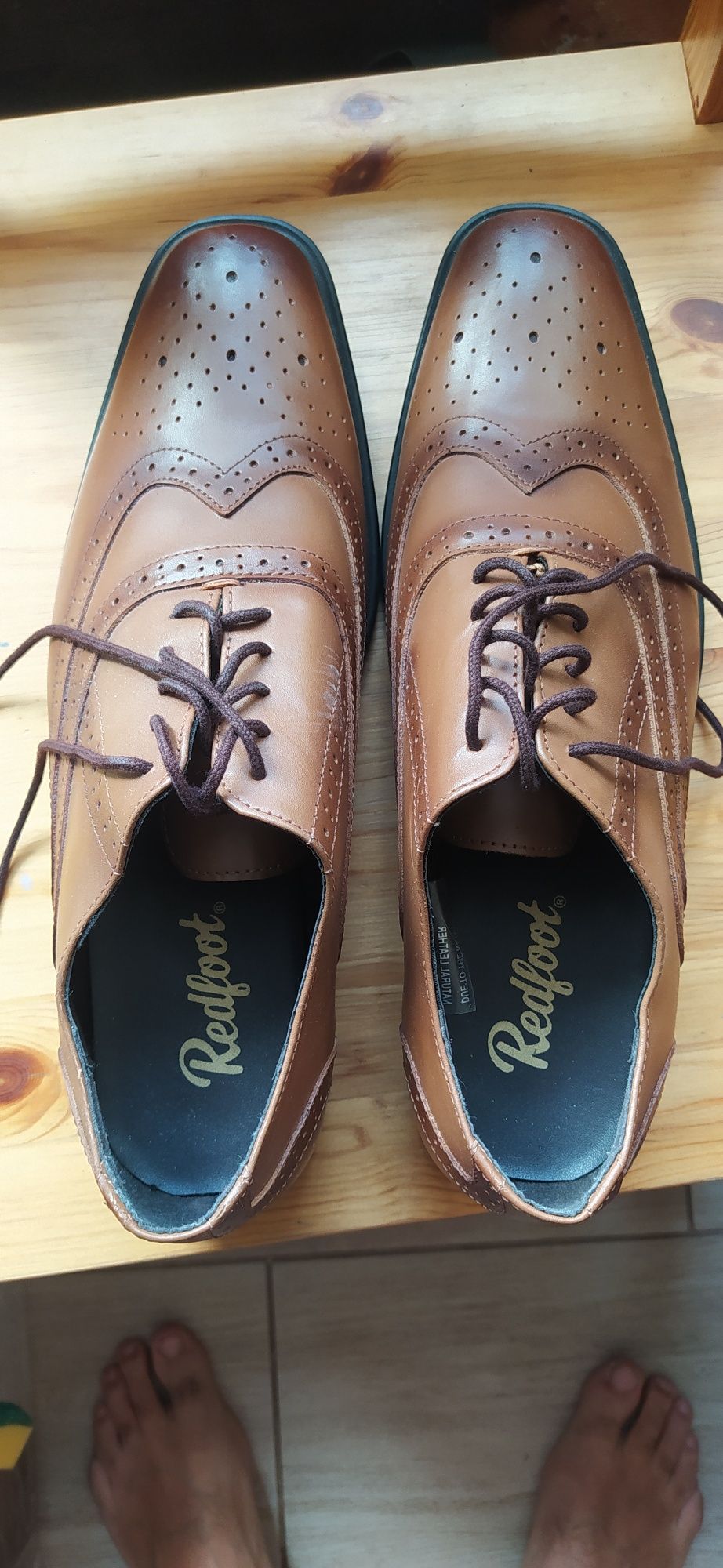 Buty męskie Redfoot rozm 47 brąz skóra