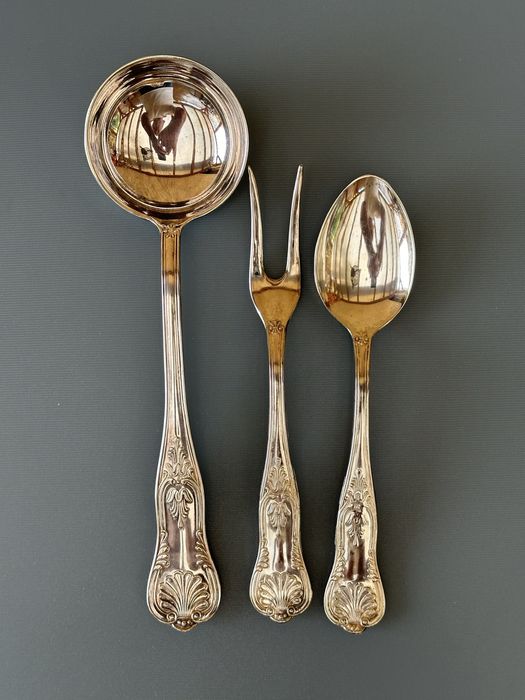 Zestaw lyzek posrebrzane