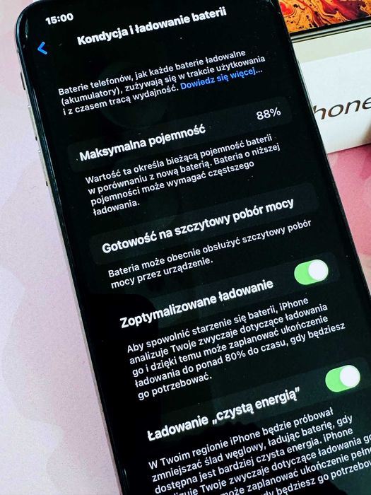iPhone Xs Max Gold 256GB (złoty) + Nowe słuchawki itp. / Stan Idealny