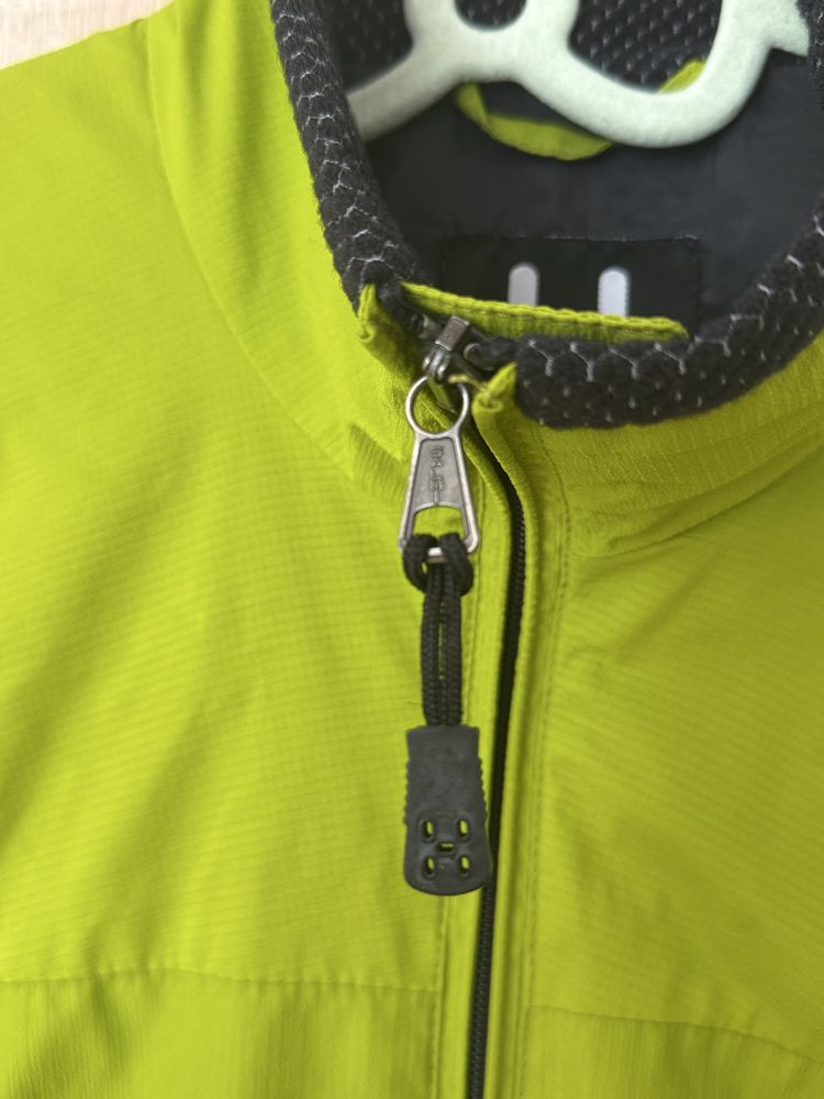 Kurtka Haglöfs M windstopper wiatrówka logowana zielona gorska hikking