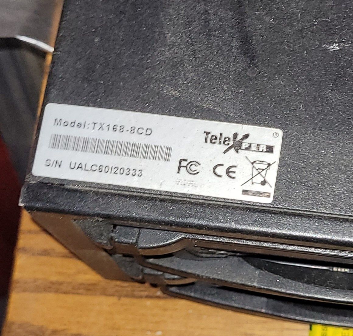 Цифровий відеореєстратор TeleXper TX168-8CD