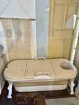 Banheira dobrável XXL 138 cm creme/bege