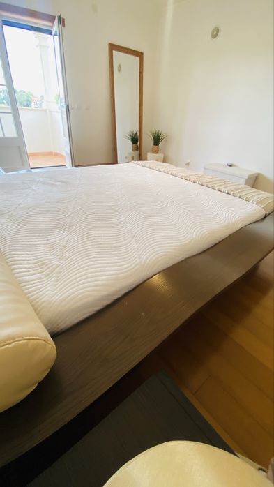 Cama casal Interforna em madeira/fabrico Portugal